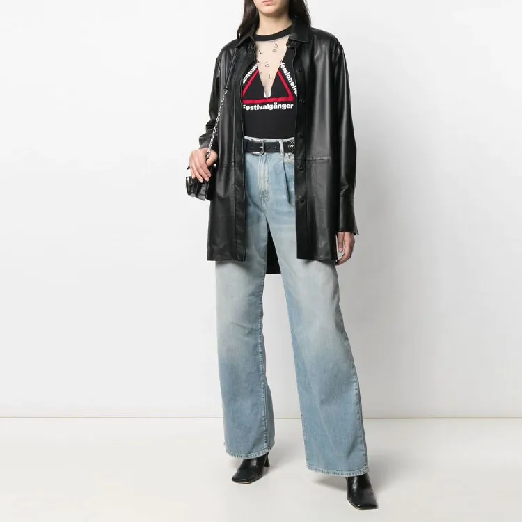 R13 Damon Pleated Wide leg Trousers-1