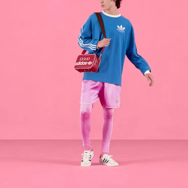 GUCCI X Adidas Trefoil Print Shorts-1