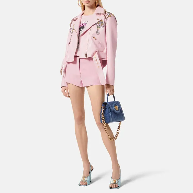 VERSACE Casual Shorts Women's Pink-1