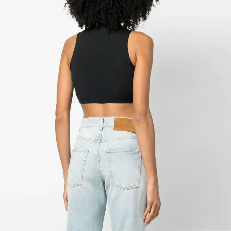 OFF WHITE Logo Printed Zip Detailed Top-2