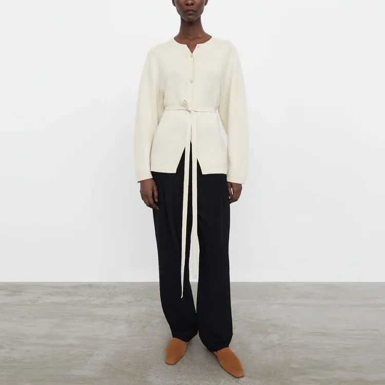 TOTEME Tied waist Cashmere Cardigan-2