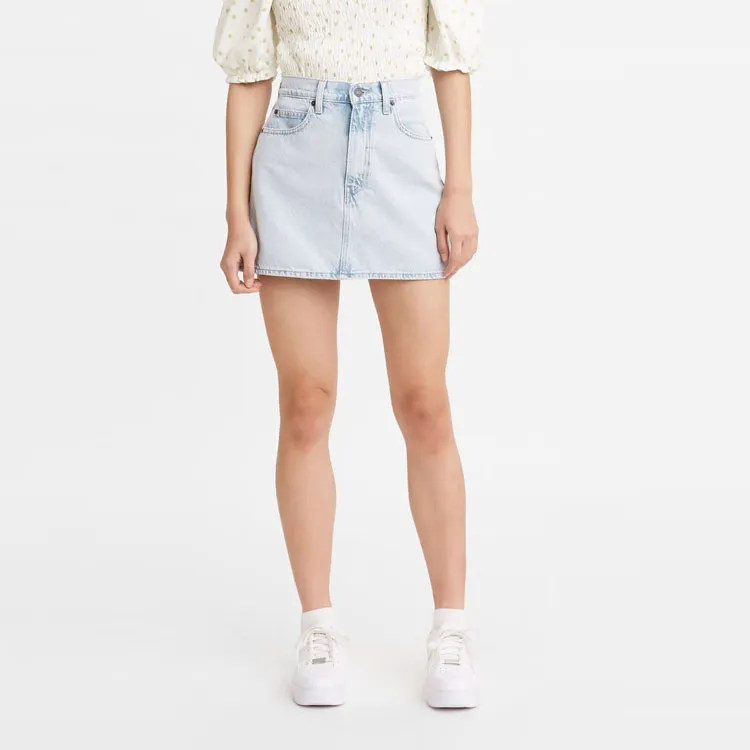 Levis Denim Short Skirts Women's Blue-4