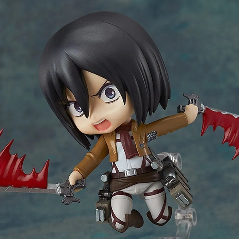 GSC Clay Figure No.1381 Attack On Titan, Mikasa Ackerman, Survey Corps Chibi Figures 10cm-4
