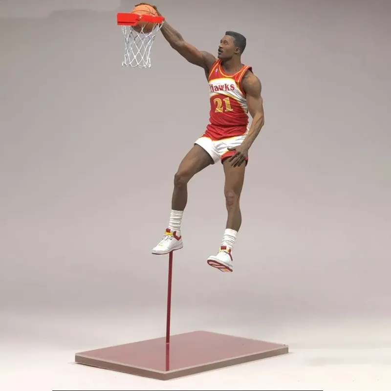 McFARLANE Maikfan NBA Collection NBA Star Character Legend Collection Model 3 Dominique Wilkins Scale Figures-4