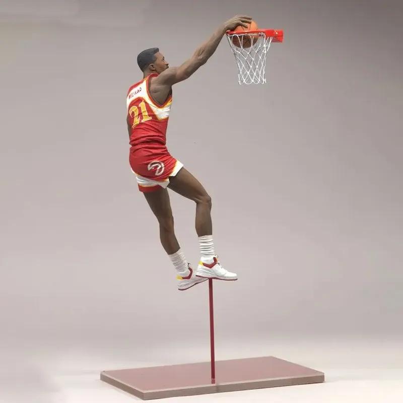McFARLANE Maikfan NBA Collection NBA Star Character Legend Collection Model 3 Dominique Wilkins Scale Figures-2