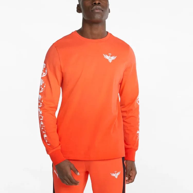 PUMA Bias Cut T-Shirts Men Orange-2