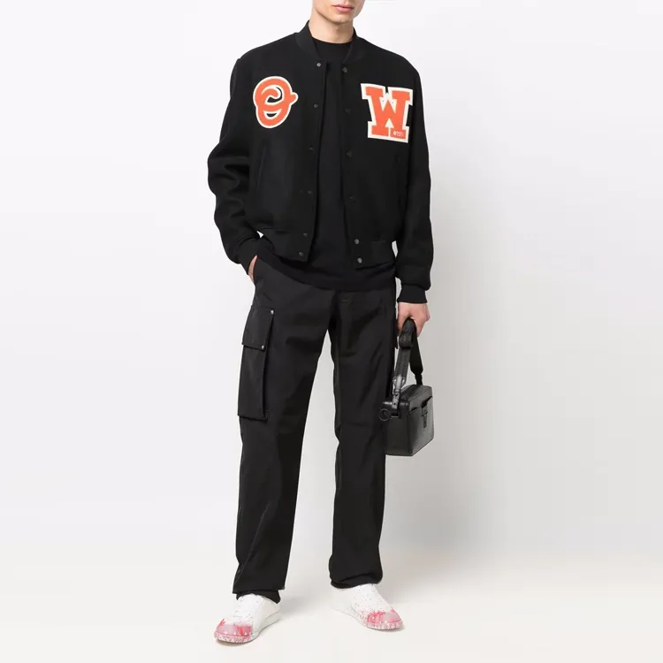 OFF WHITE SS22 Baseball Jerseys Men Black-2