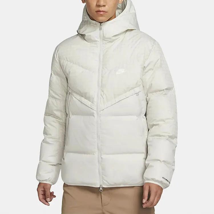 Nike Down Jackets Men White-3