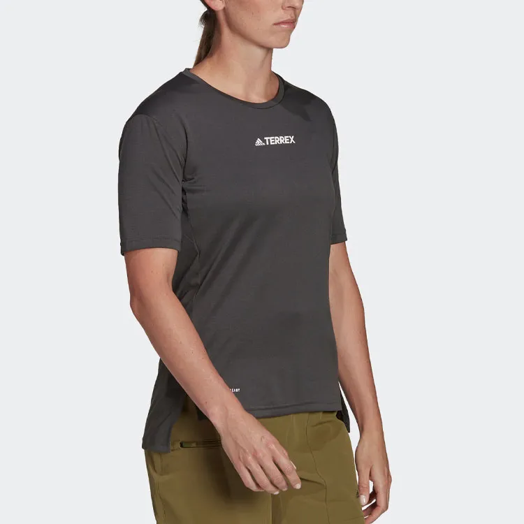 Adidas Terrex T Shirts Women's Black-4