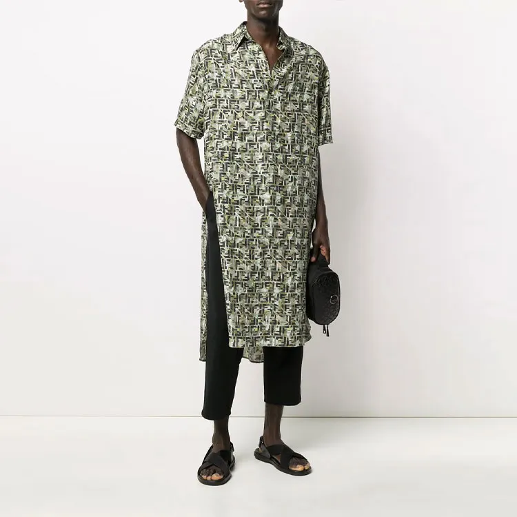 FENDI Shirts Men Green-2