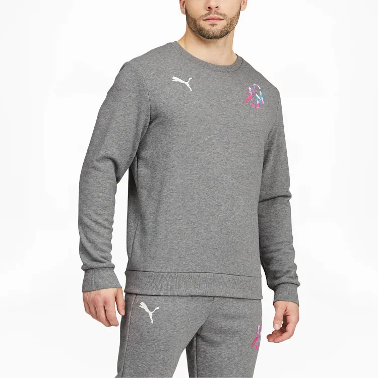 PUMA Neymar JR Creativity Crew Sweatshirts Men Gray-2