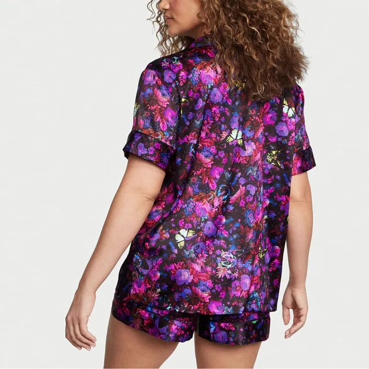 Victoria's Secret Satin Short Pajama Set Pajama Set Women's-1