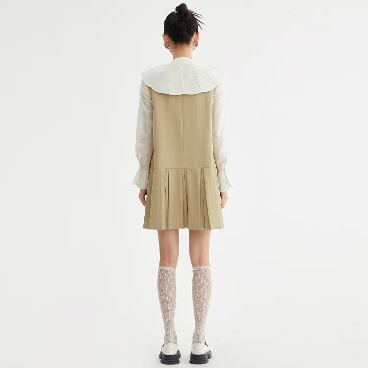 LOFT SHINE Sleeveless Dresses Women's Khaki-2