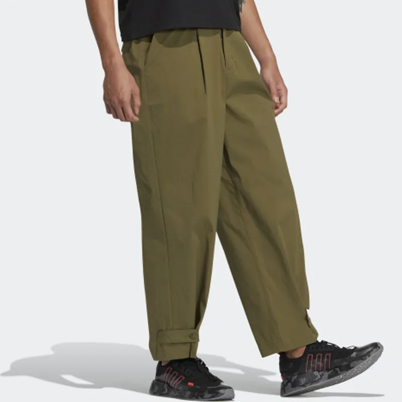 Adidas Originals Knitted Sweatpants Men's Dark Olive Green-3