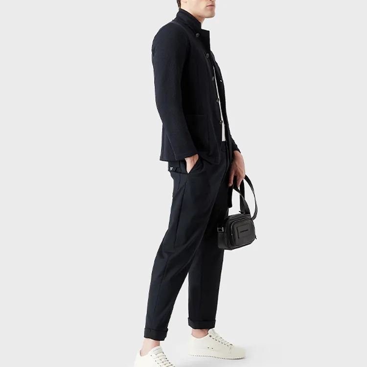 EMPORIO ARMANI Jackets Men Navy Blue-1