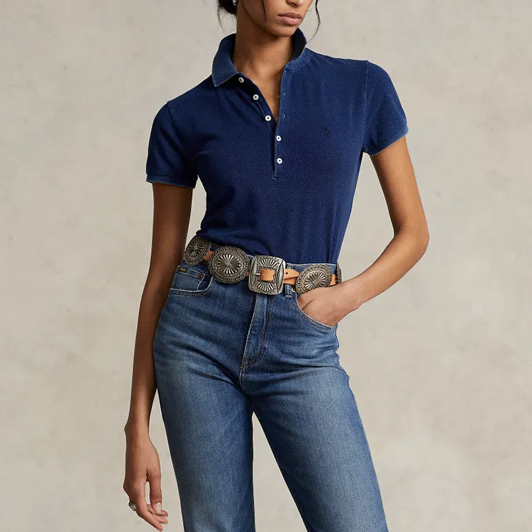 Polo Ralph Lauren SS22 Polo Shirt Women's Dark Blue-3