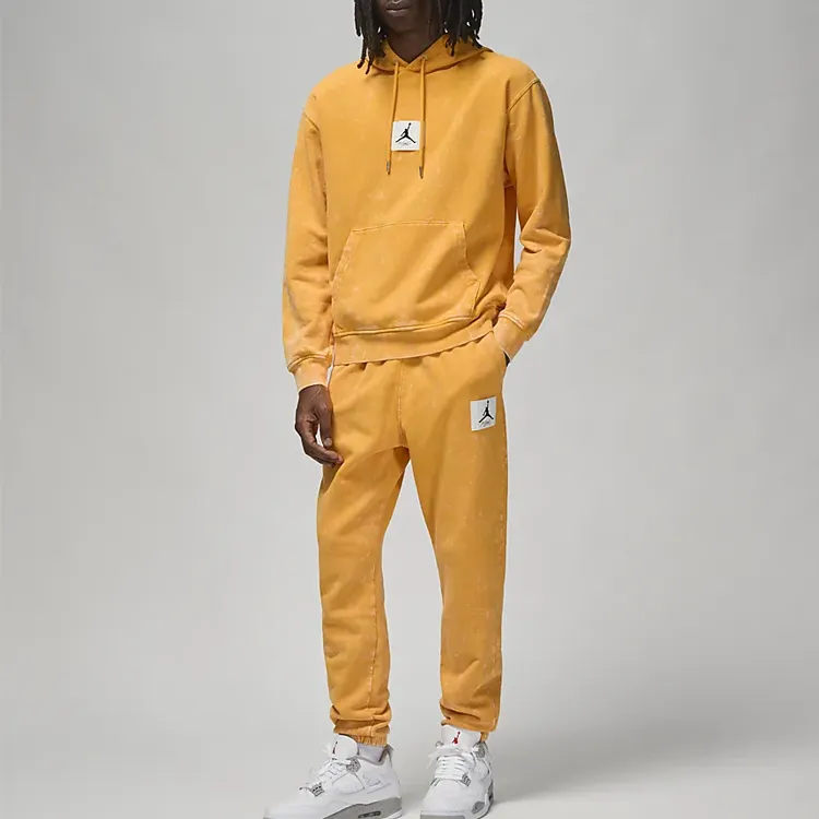 Jordan Knitted Sweatpants Men Yellow-2