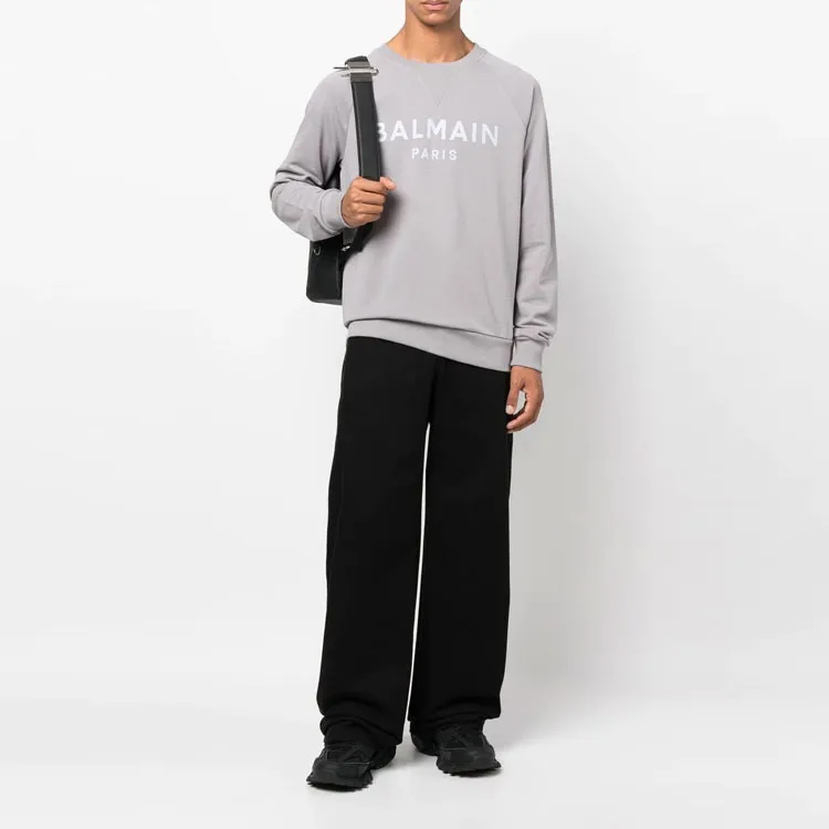 BALMAIN FW22 Sweatshirt Men's Gray-2