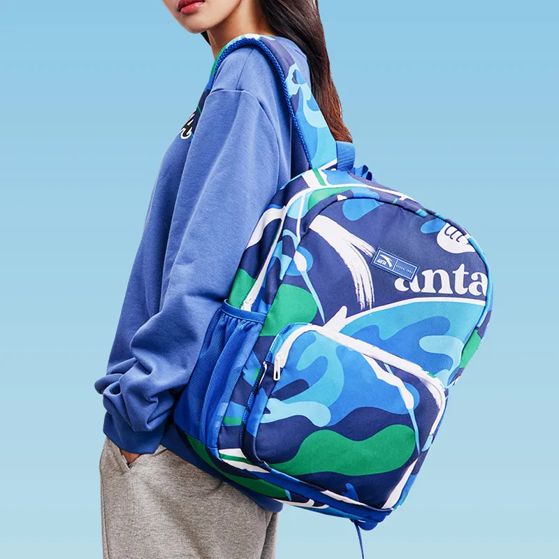 Anta Life Collection PU Double Coated Laptop Backpack Regular Unisex Dazzling Blue-6