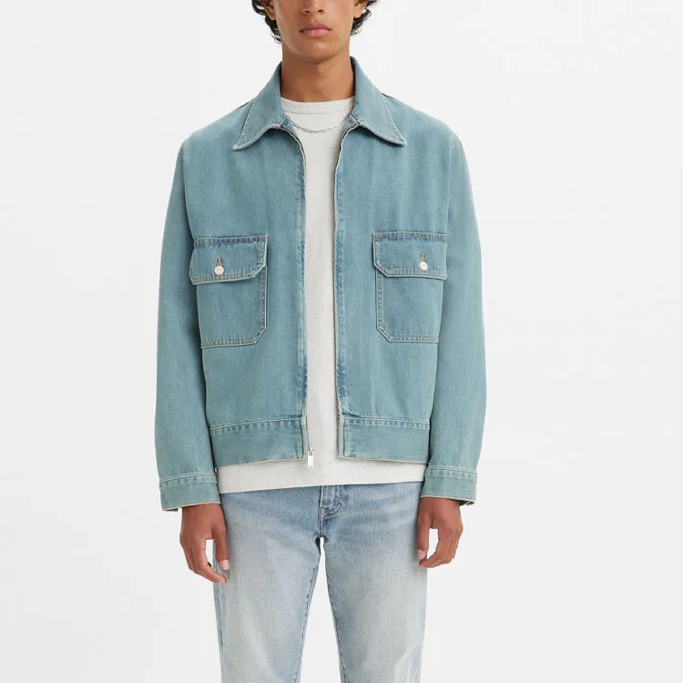 Levis SS23 Midnight Blue Denim Jackets Men Blue-2
