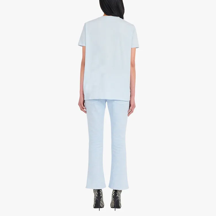 BALMAIN T-Shirts Women's Light Blue-2