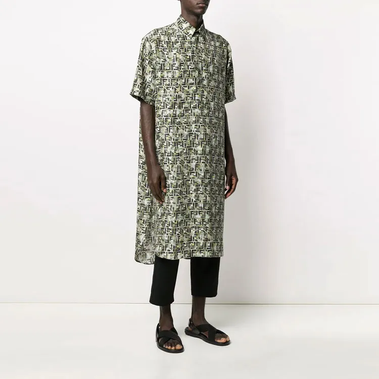 FENDI Shirts Men Green-4