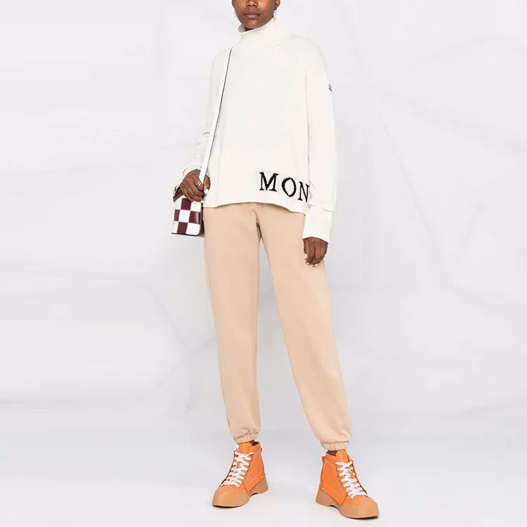Moncler Turtleneck Sweater 'White/Black'-3