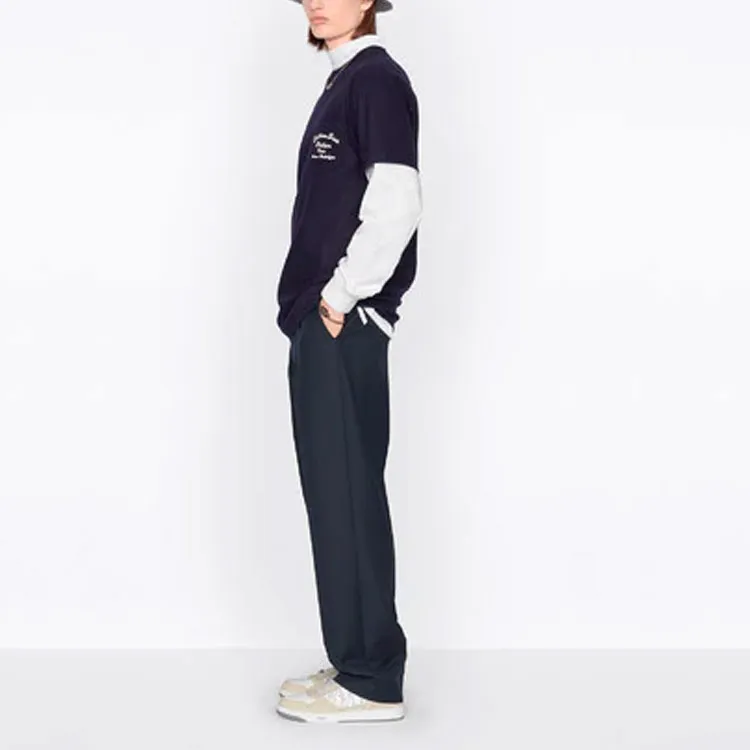DIOR Quarterly New Products T Shirts Men Navy-2