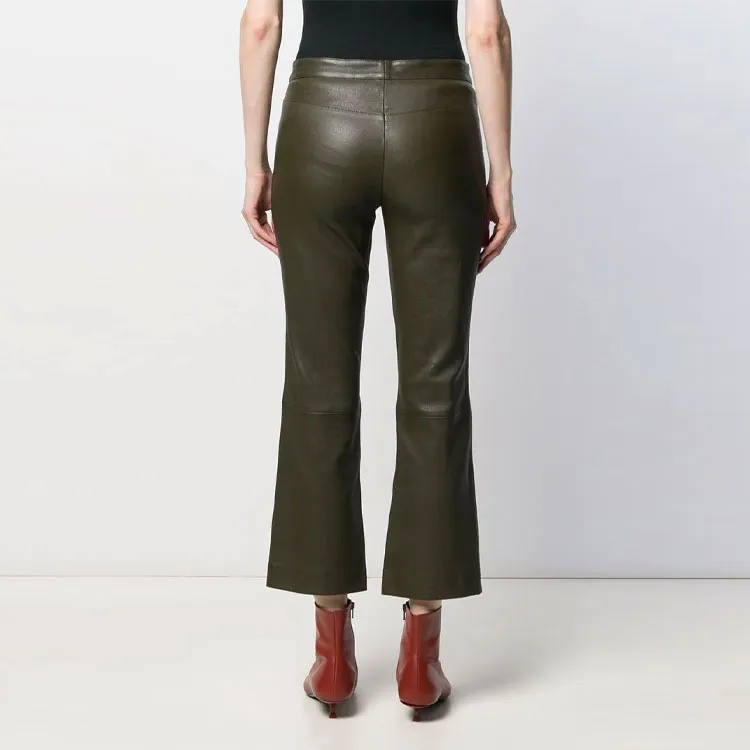THEORY Casual Pants Women's Green-3