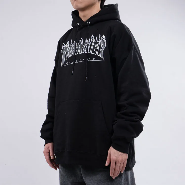 Thrasher Sweatshirts Unisex Black-4