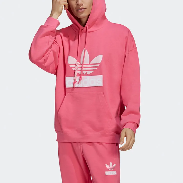 Adidas Originals Big Trfl Sweatshirts Men Semi Neon Pink-2