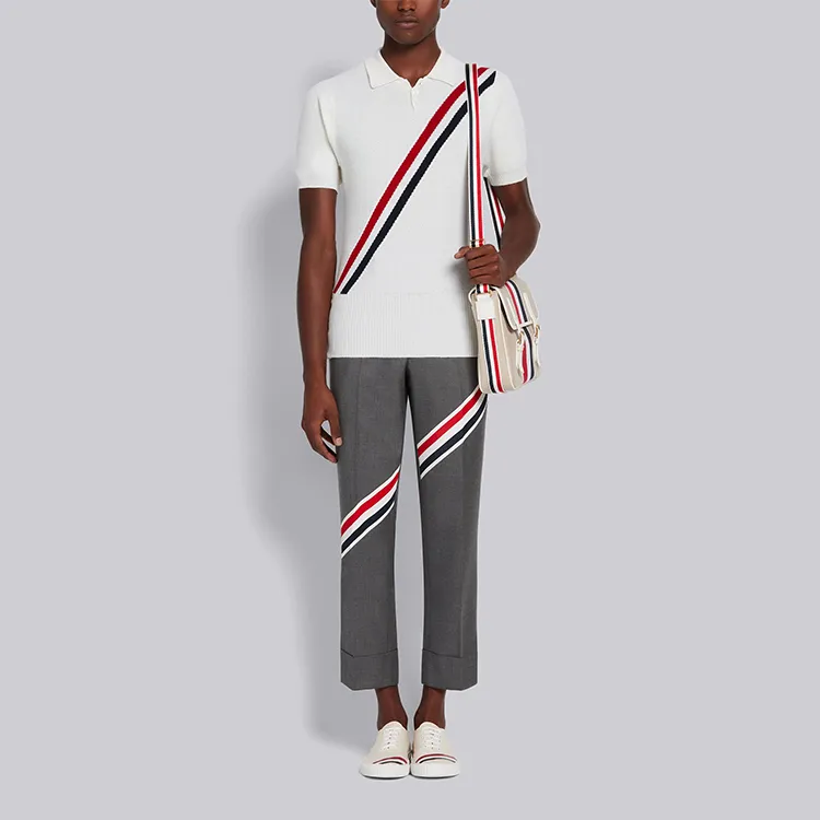 THOM BROWNE Casual Pants Men Medium Gray-1