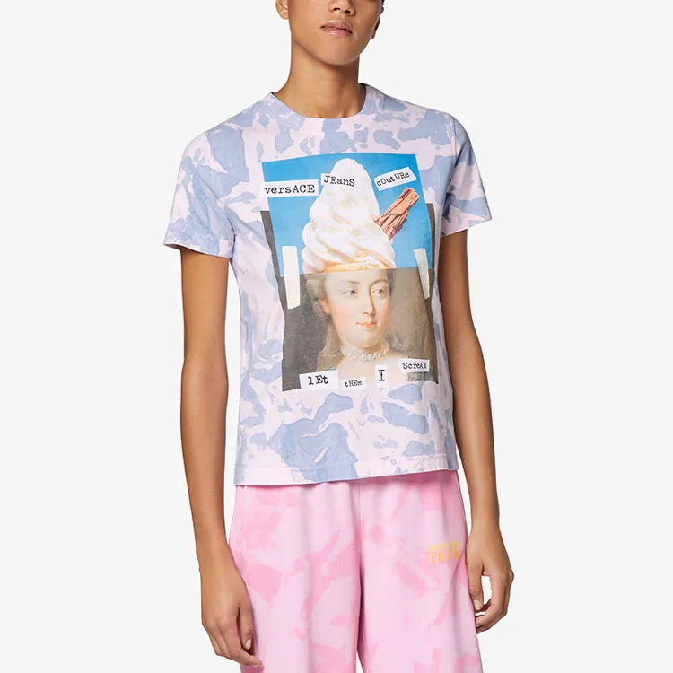 VERSACE JEANS COUTURE SS21 T Shirt Women's Pink-3