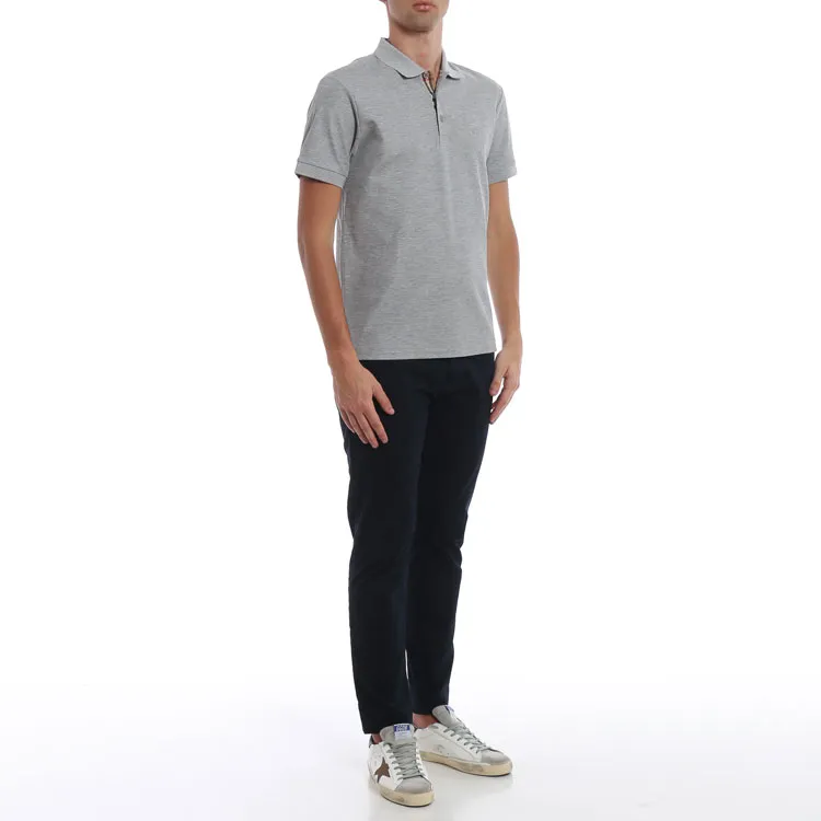 Burberry Polo Shirts Men Gray-2