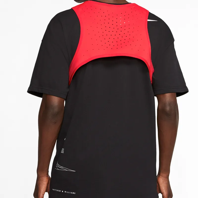 Nike Lab X MMW Collaboration Polyester With Nylon Vest With Backpack Regular Unisex Red-2