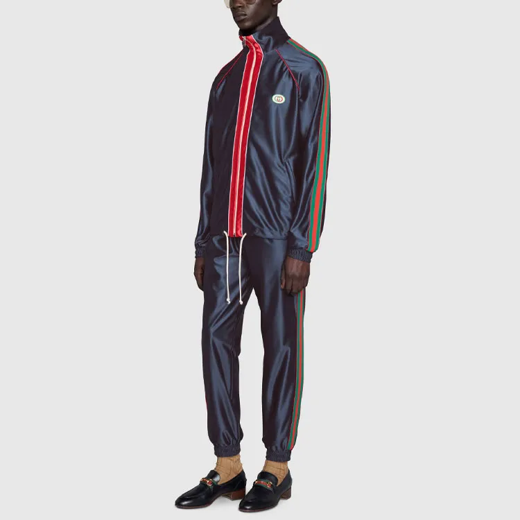 GUCCI Shiny Jersey Jacket With Web-2