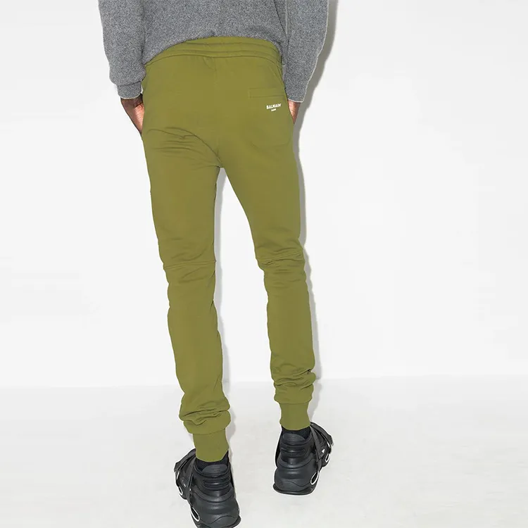 BALMAIN Knitted Sweatpants Men Green-2