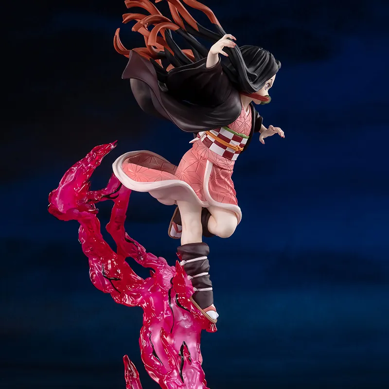 BANDAI Nezuko Kamado Figuartszero Demon Slayer  Kimetsu No Yaiba Blood Demon Art Scale Figures 24cm-1