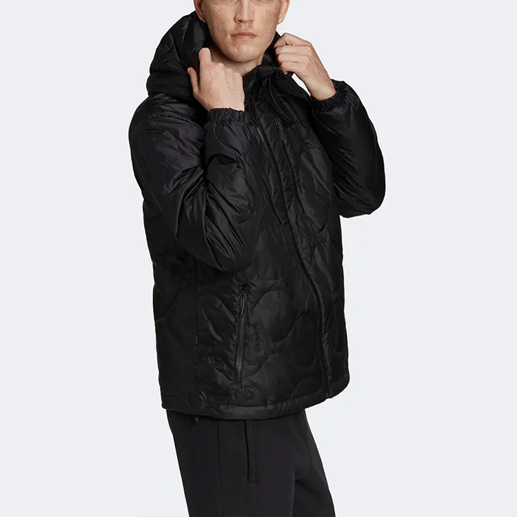 Adidas Originals Down Quilted Puffer Down Jackets Men Black-3