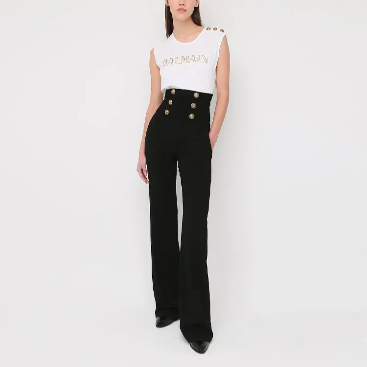 BALMAIN T Shirts Women's White-3