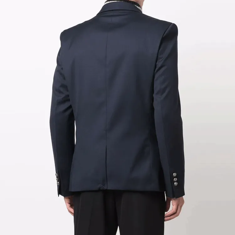 BALMAIN Business Suits Men Dark Blue-3