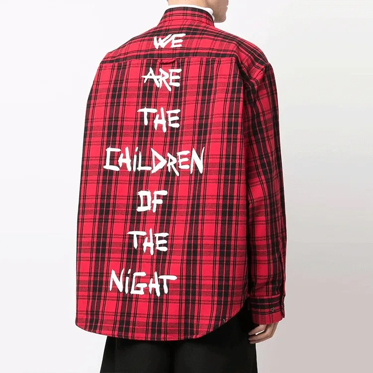 Vetements Anarchy/Children Of The Night Flannel Shirt-4