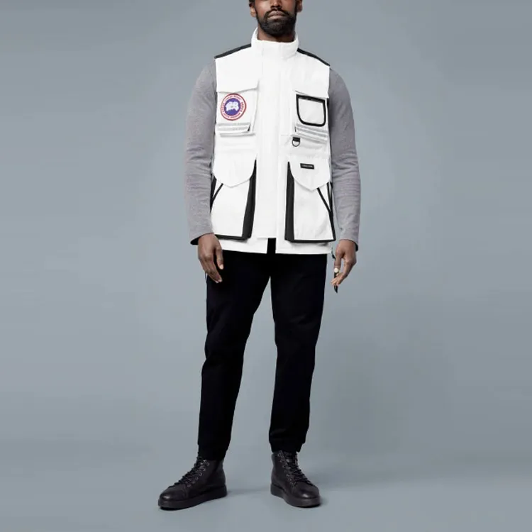 Canada Goose Vests Men White-3