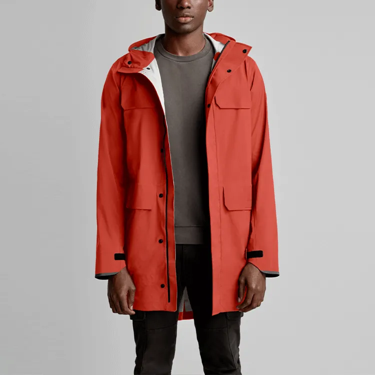 Canada Goose Jackets Men Polar Flame Red-1