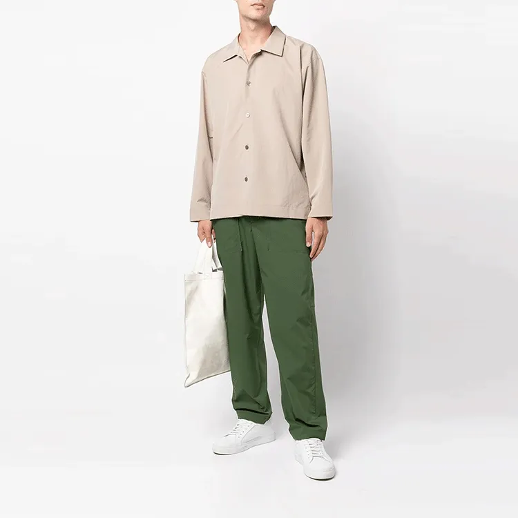 Homme Plissé Issey Miyake Casual Pants Men Green-1