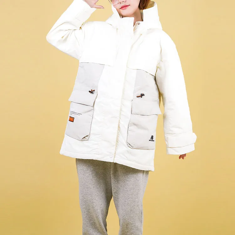 New Balance Puffer Jackets Women's White-5