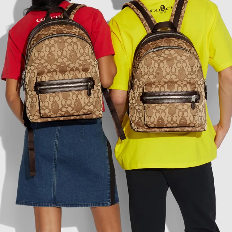 Bape Black X COACH Academy Backpacks-3