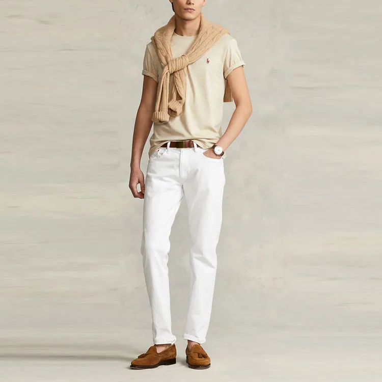 Polo Ralph Lauren SS22 T Shirt Men's Beige Yellow-3