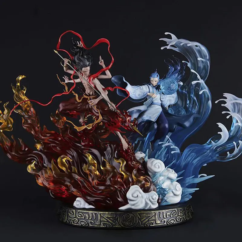 BANDAI Bntsh Overseas Limited Bndx Ne Zha  Descendants Of The Demon King Ne Zha Ao Bing Scale Figures 50cm-1