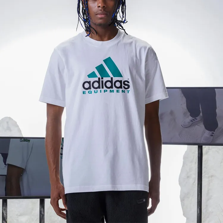 adidas originals Men's EQT Logo Tee White-3